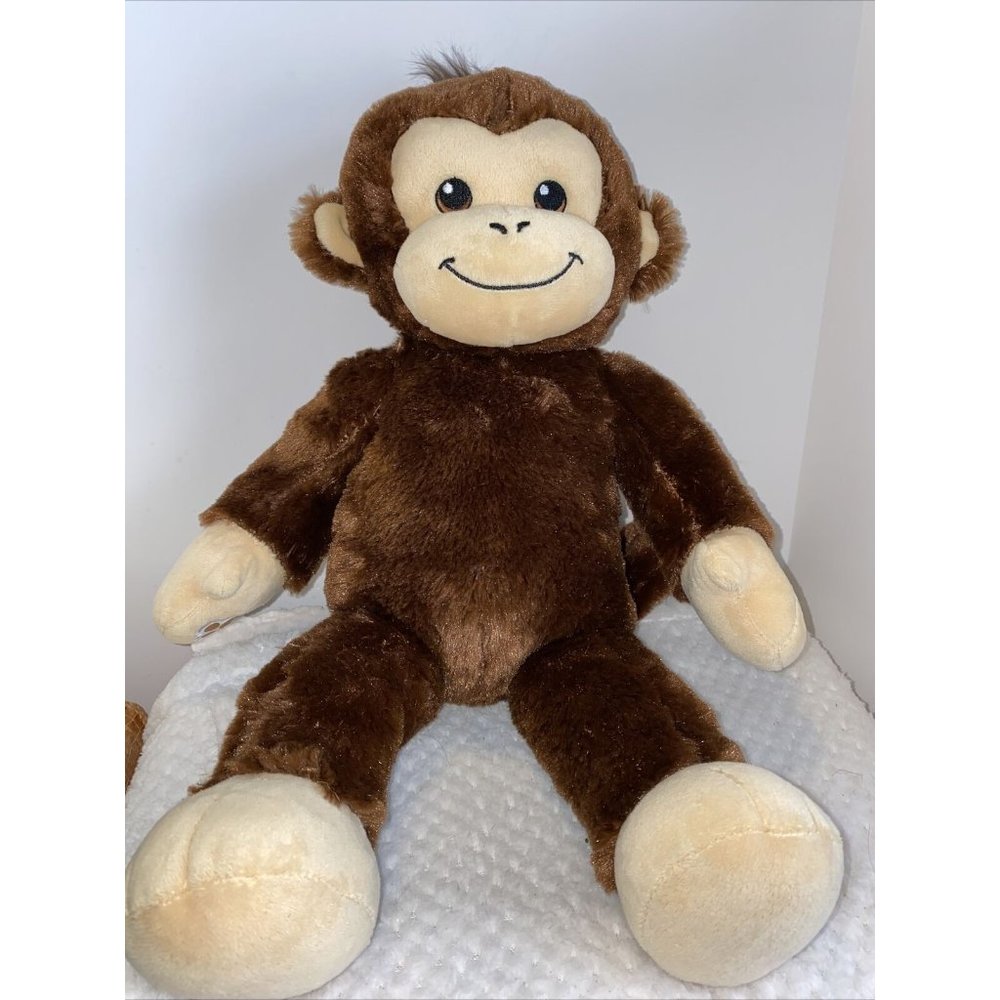 Build A Bear Smiley Monkey Brown Plush 18" Soft Eyes Toy Stuffed Animal